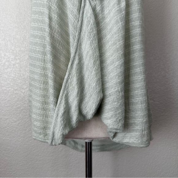 Free People Frida Mint Green Floral Embroidered Gauzy Knit Tank Top, Sz Medium - Picture 5 of 13